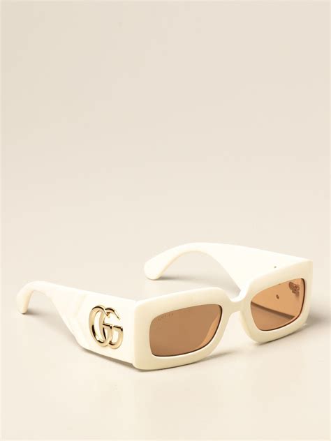 lentes blancos gucci